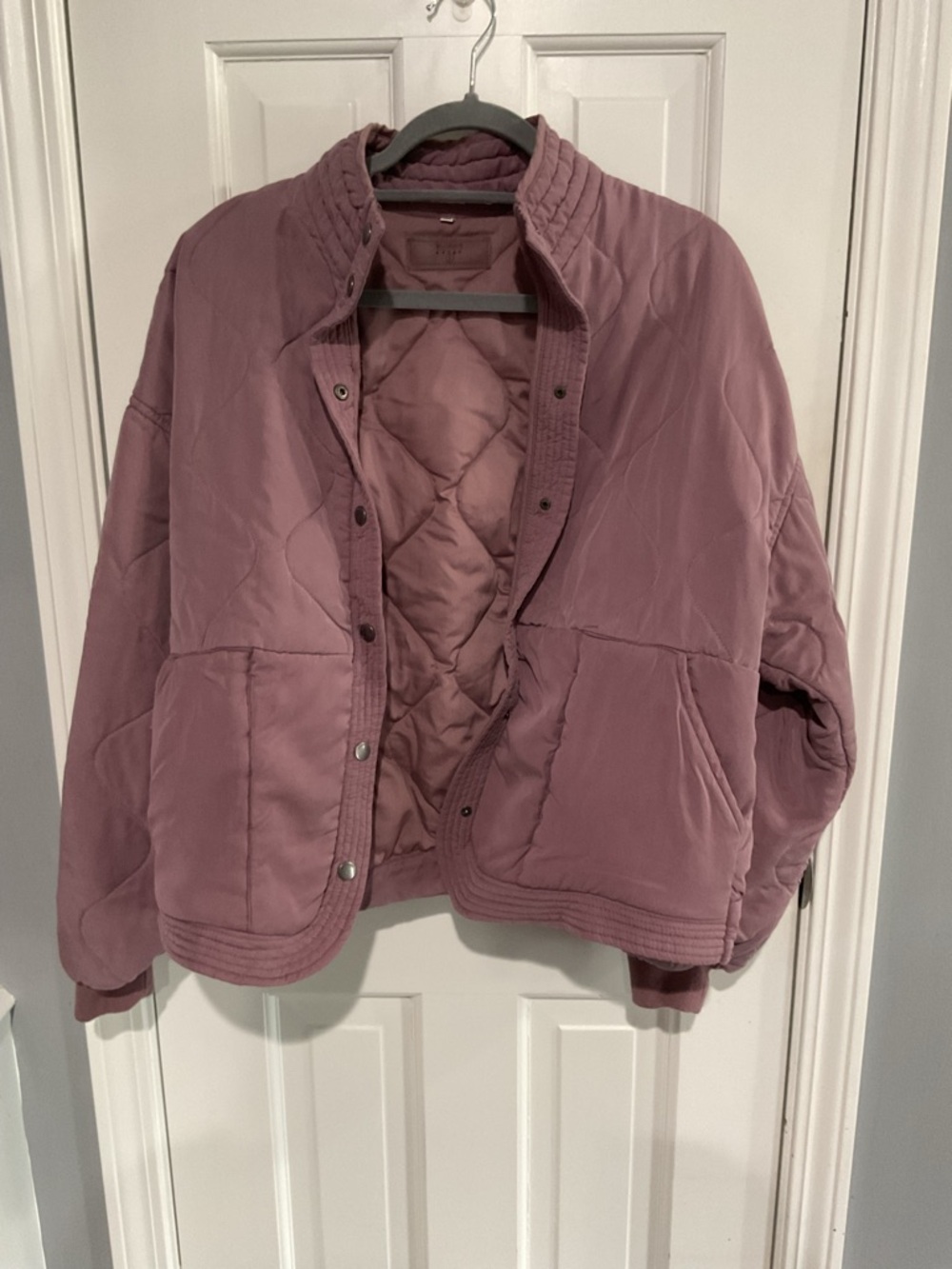 BlankNYC Quilted Women's Luxury Tencel Quilted Jacket Wisteria Small